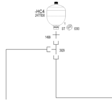 铣刨机铣刨毂蓄能器2477830